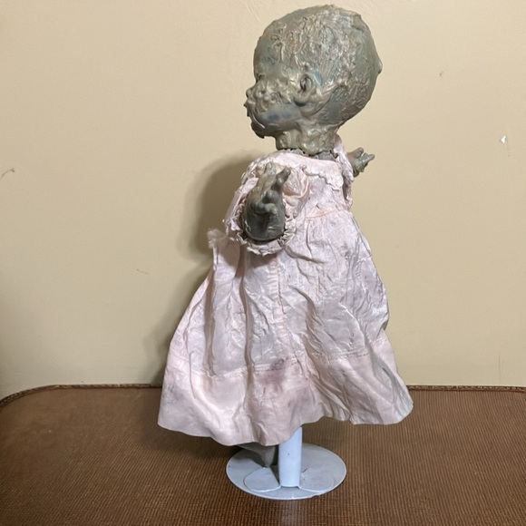 Scary Creepy Halloween Hand Painted Doll Prop Decor - Picture 3 of 11